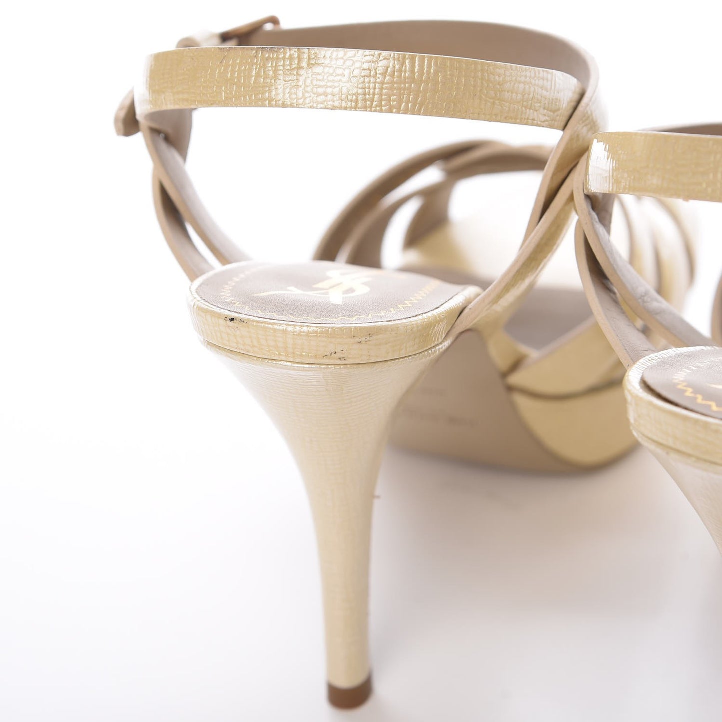 Patent Textured Tribute 75 Platform Sandals 35.5 Corda