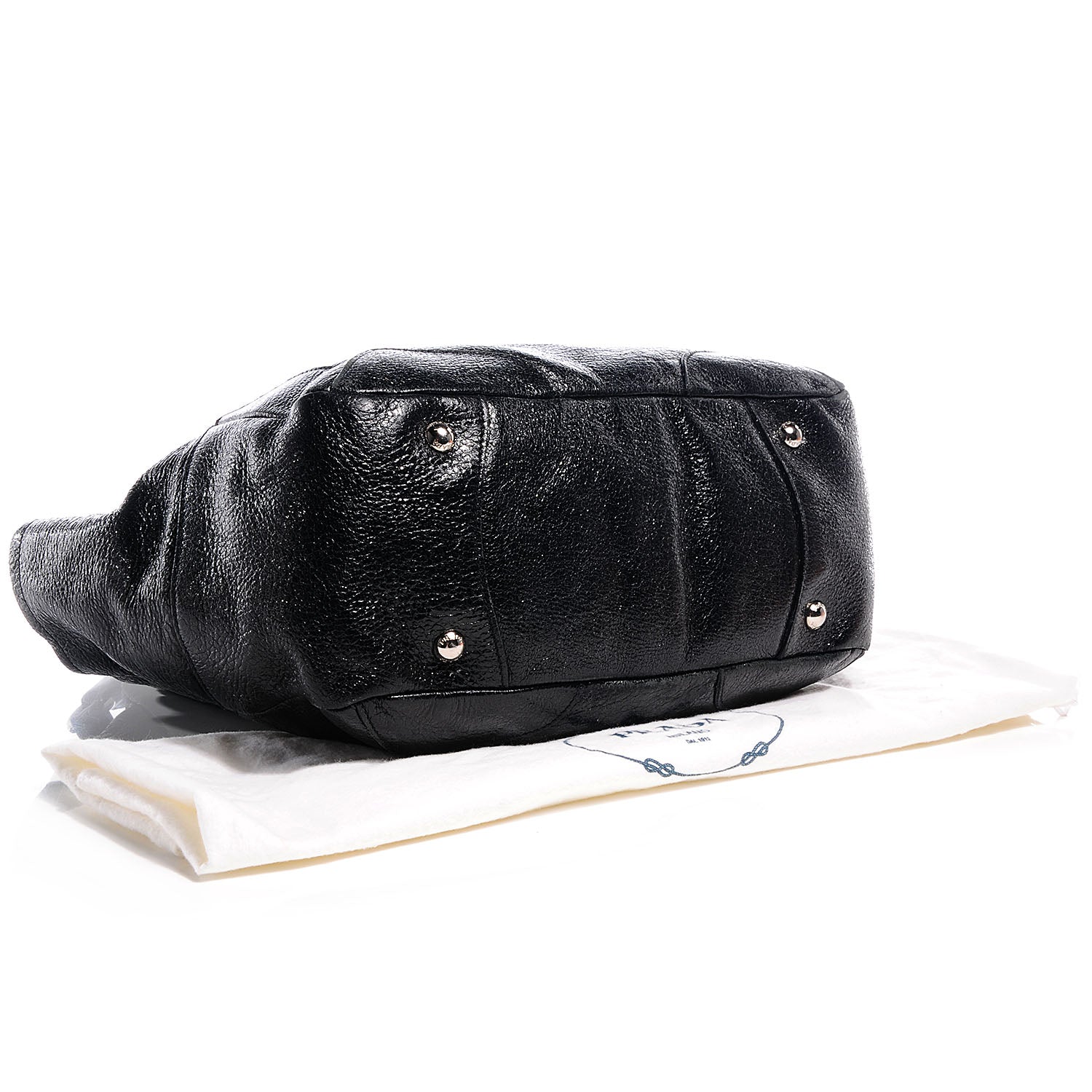 Prada Cervo Lux Chain Shoulder Bag Nero Black 4 of 9
