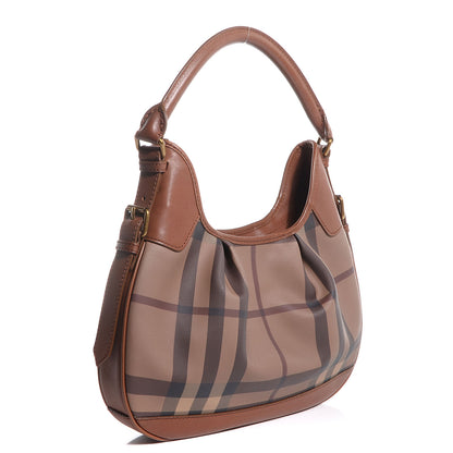 Burberry Smoked Check Brooklyn Hobo Tan 4 of 11