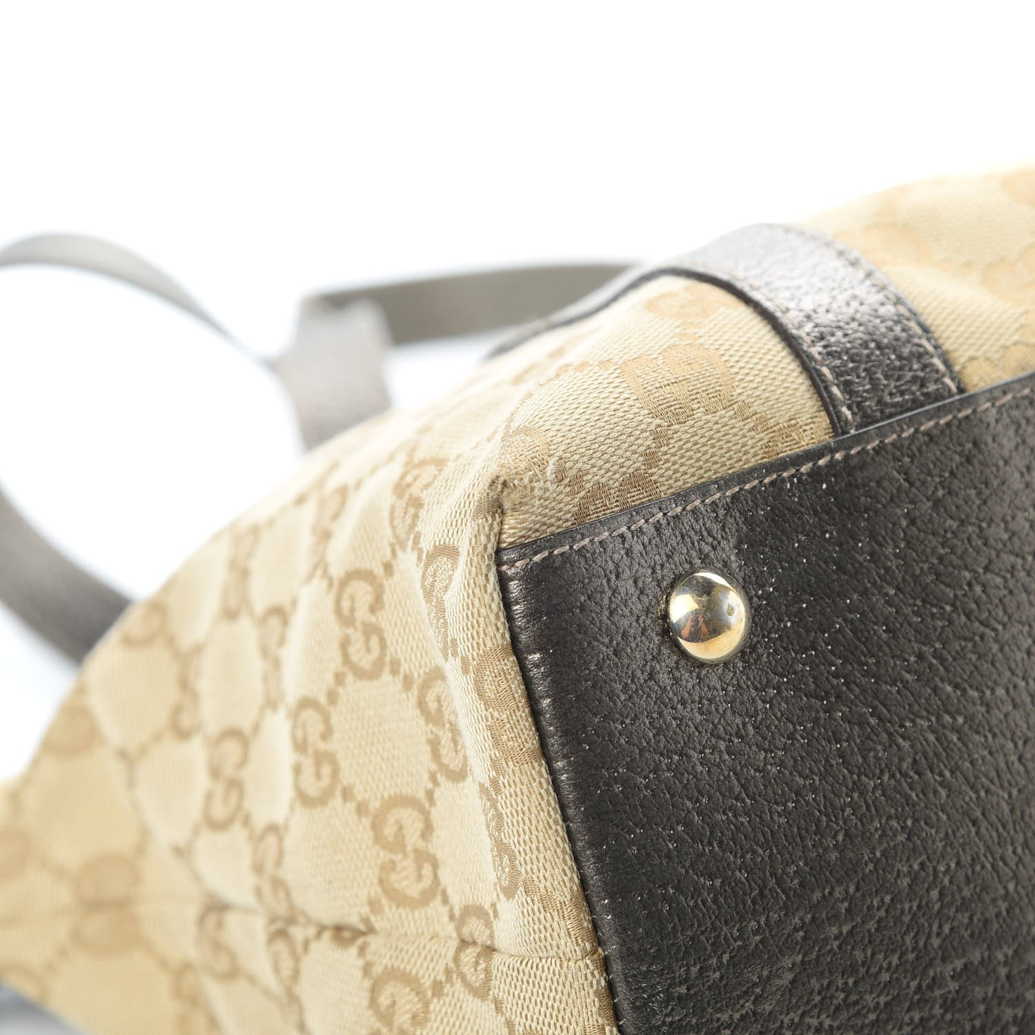 Gucci Monogram Medium Abbey Tote Dark Brown 9 of 17