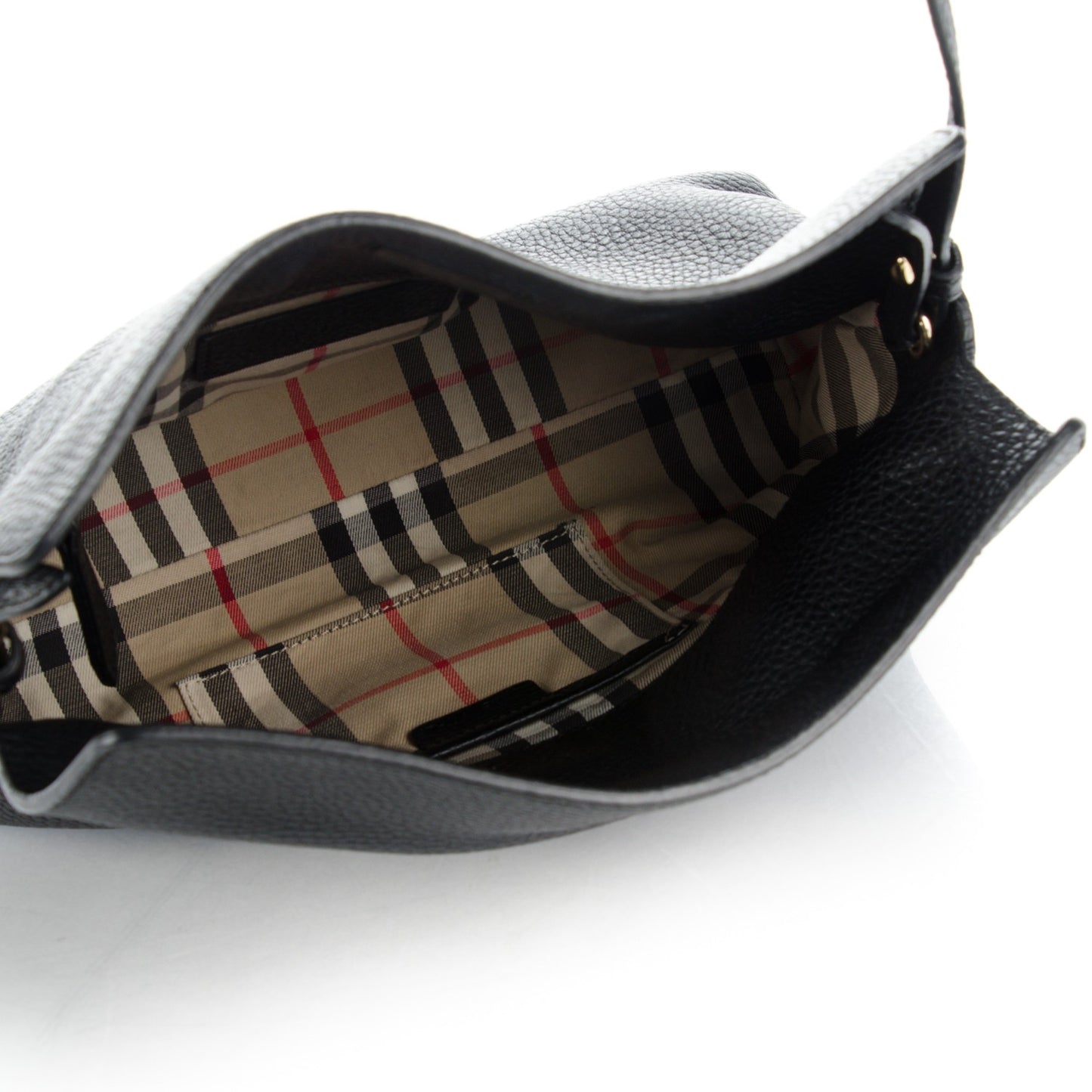 London Grainy Calfskin Small Leah Black
