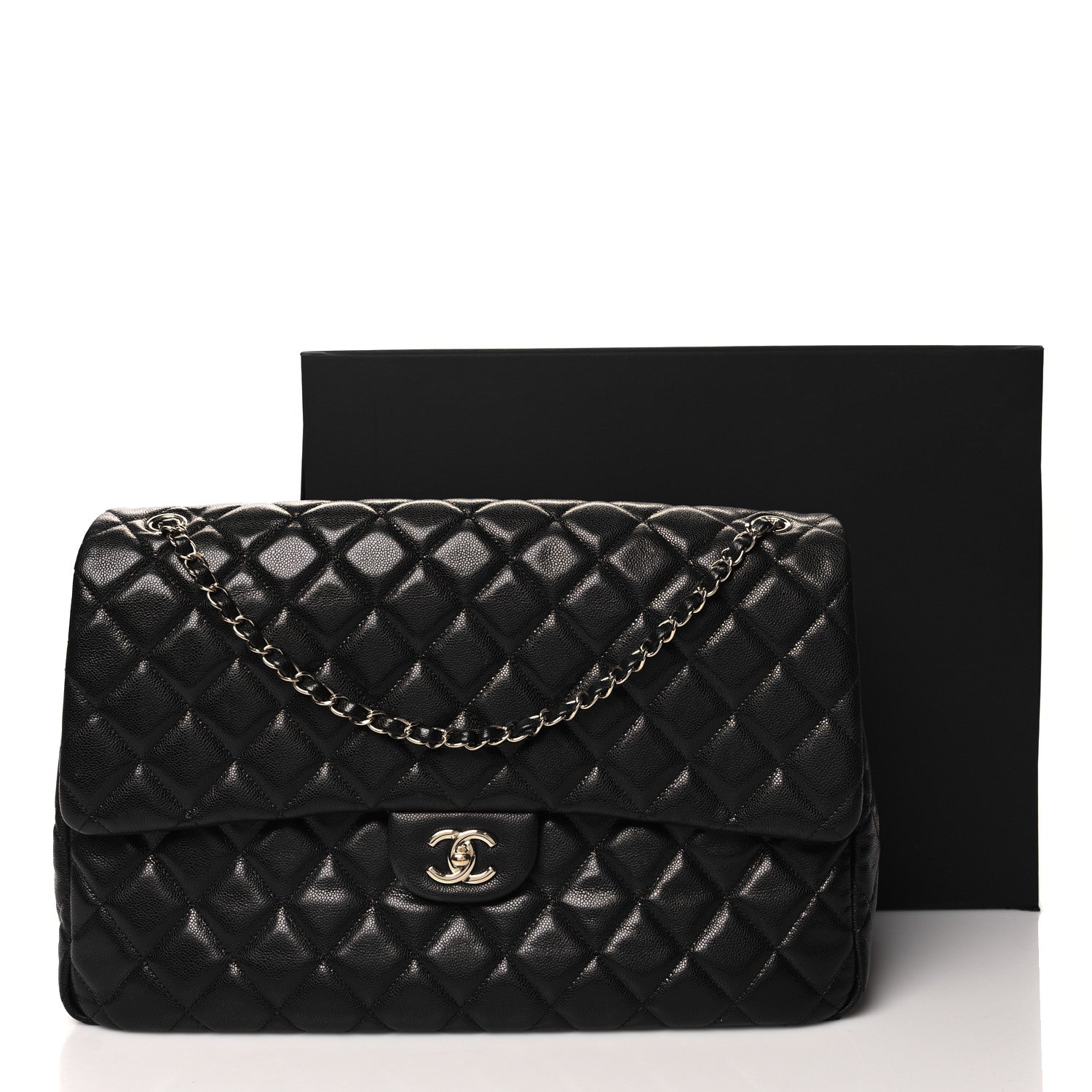 Chanel Caviar Quilted XXL Travel Flap Bag Black 12 of 12
