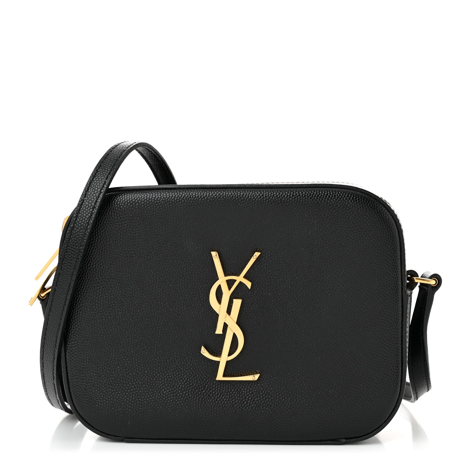 Saint Laurent Grain De Poudre Small Classic Monogram Camera Bag Black 1 of 10