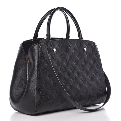Louis Vuitton Empreinte Montaigne MM Black 3 of 12