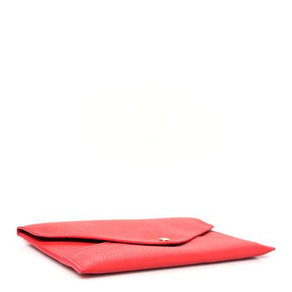 Louis Vuitton Calfskin Envelope Pouch Red 4 of 8