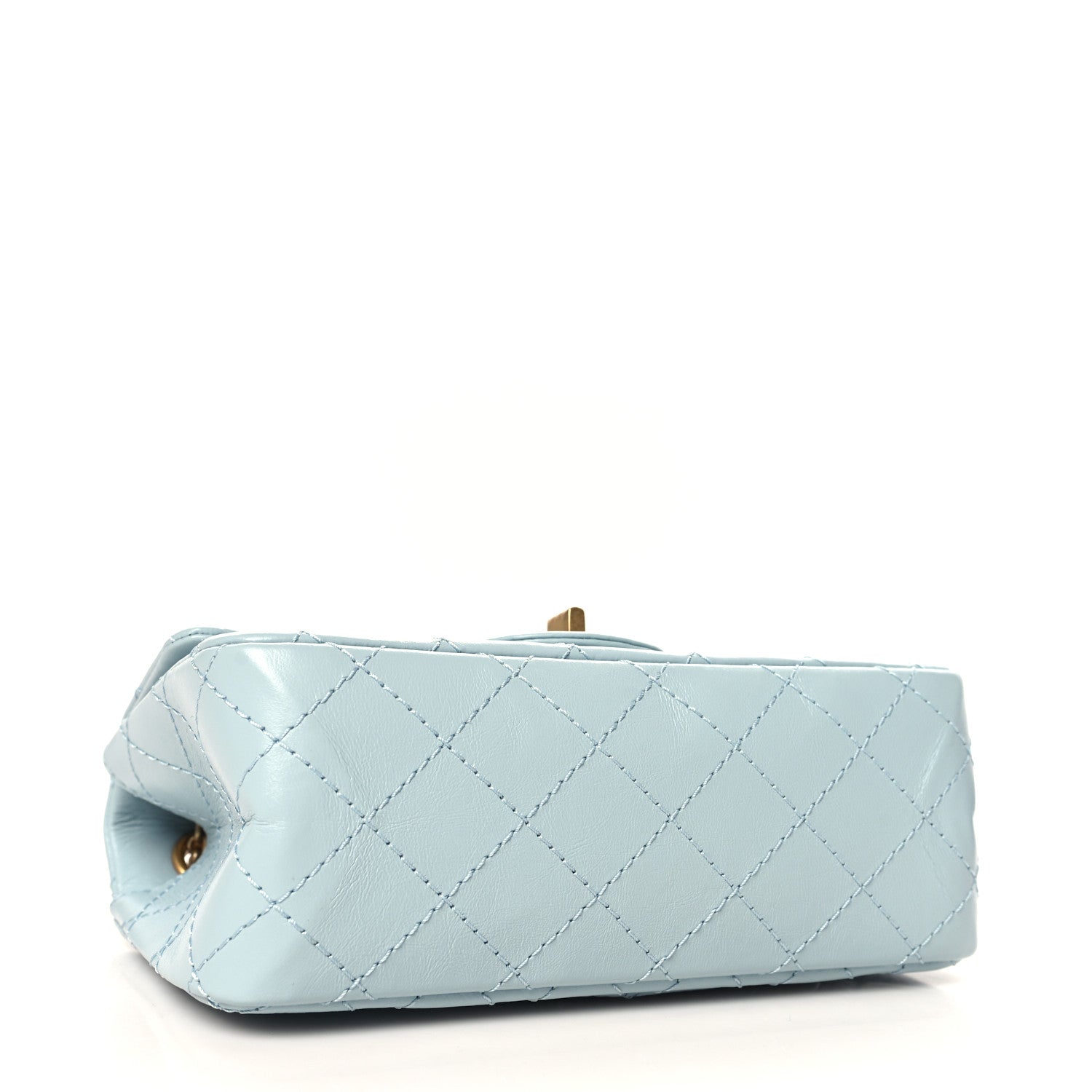 Chanel Aged Calfskin Quilted 2.55 Reissue Mini Flap Light Blue 4 of 10