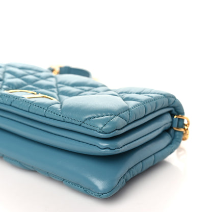 Christian Dior Calfskin Macrocannage Mini Caro Bag Horizon Blue 9 of 10