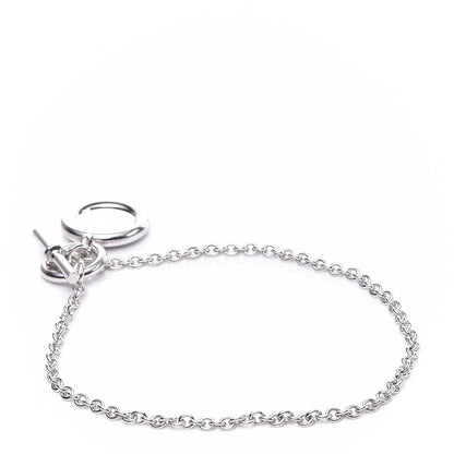 Hermes 18K White Gold Gambade Clou de Selle Bracelet 3 of 6