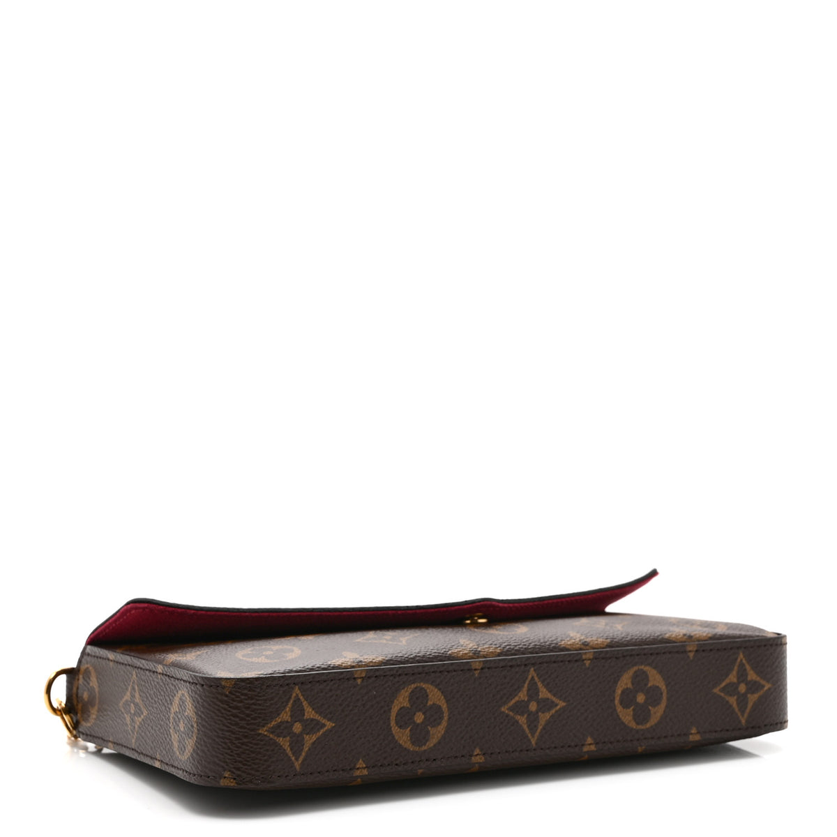 Monogram Pochette Felicie Chain Wallet Fuchsia