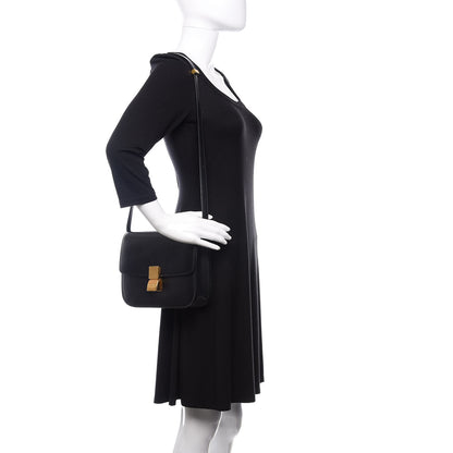 Celine Box Calfskin Medium Classic Box Flap Bag Black 2 of 12