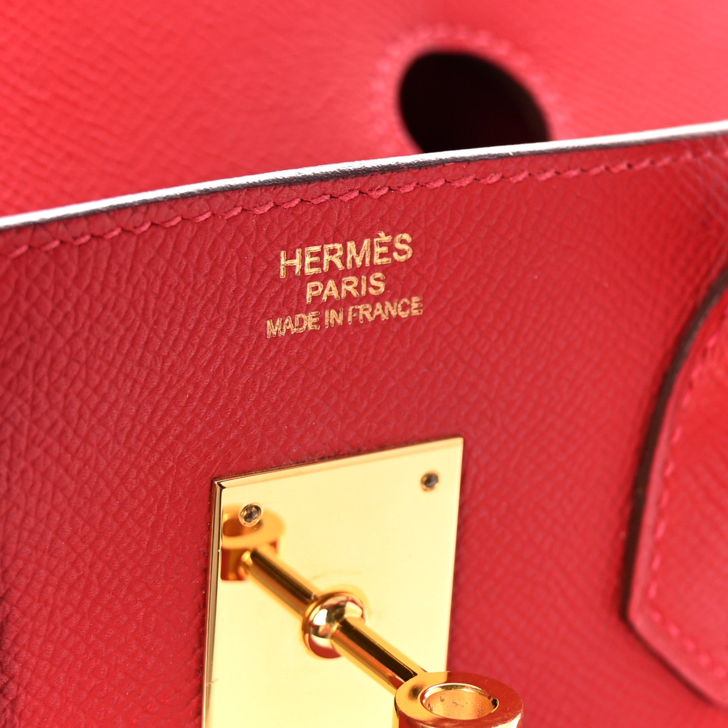 Hermes Epsom Birkin 30 Rouge Casaque 6 of 10