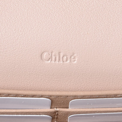 Chloe Calfskin Georgia Flap Wallet Cement Pink 6 of 8