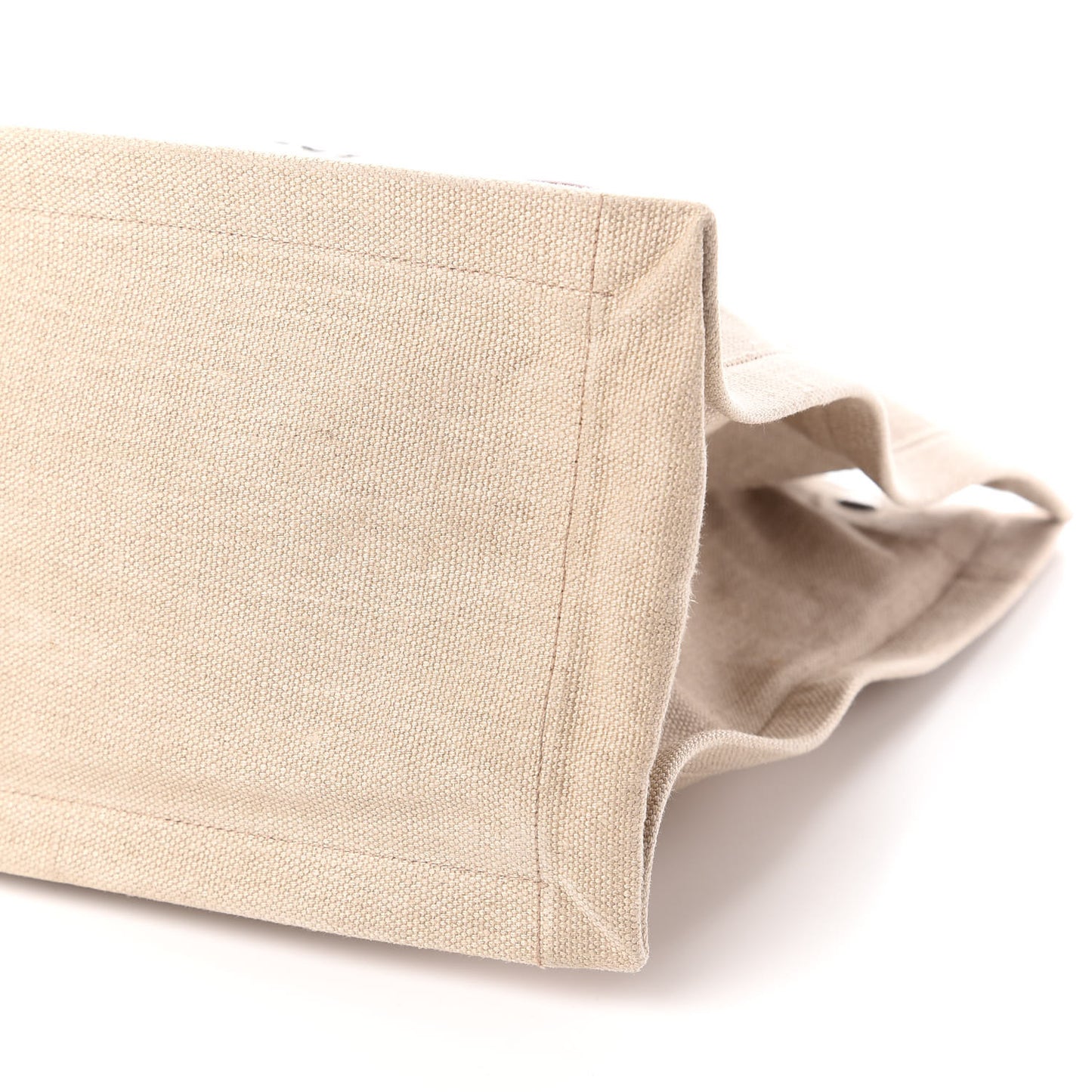 Linen Calfskin Rive Gauche Tote Tan