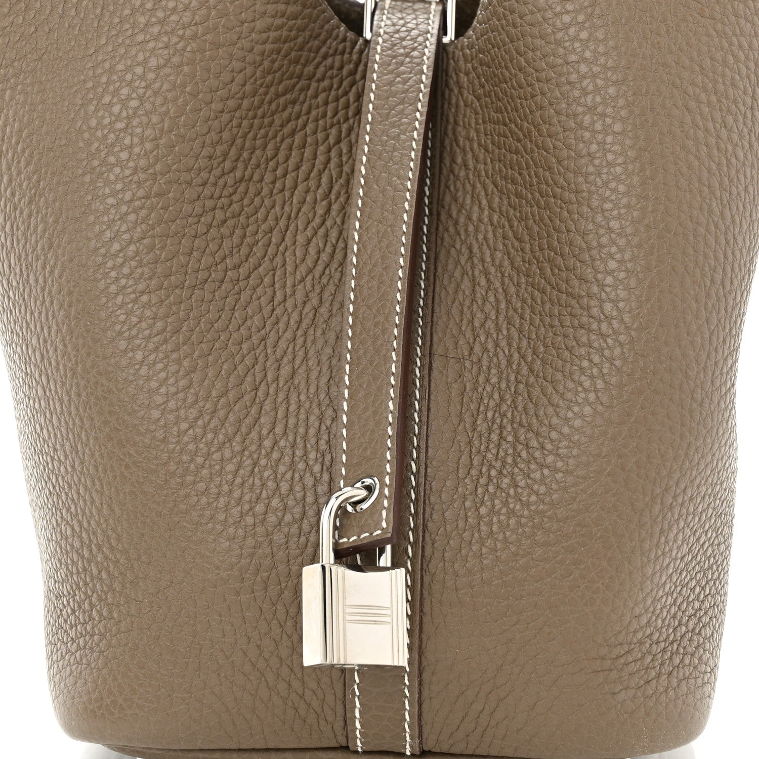 Hermes Taurillon Clemence Picotin Lock 18 PM Etoupe 8 of 10