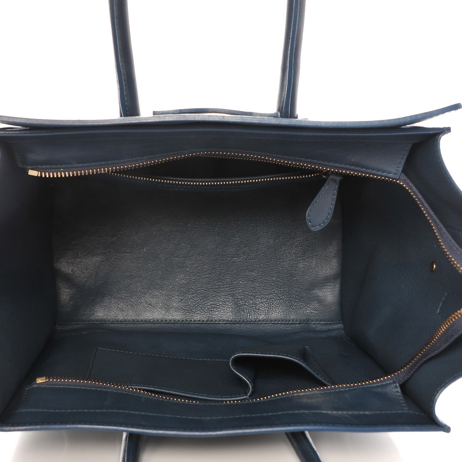 Celine Drummed Calfskin Mini Luggage Orage 5 of 21