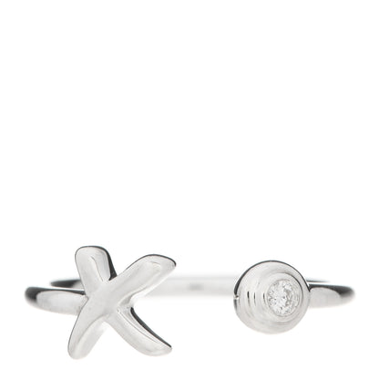 Tiffany Sterling Silver Diamond Paloma Picasso Graffiti X Wire Ring 56 7.5 1 of 5