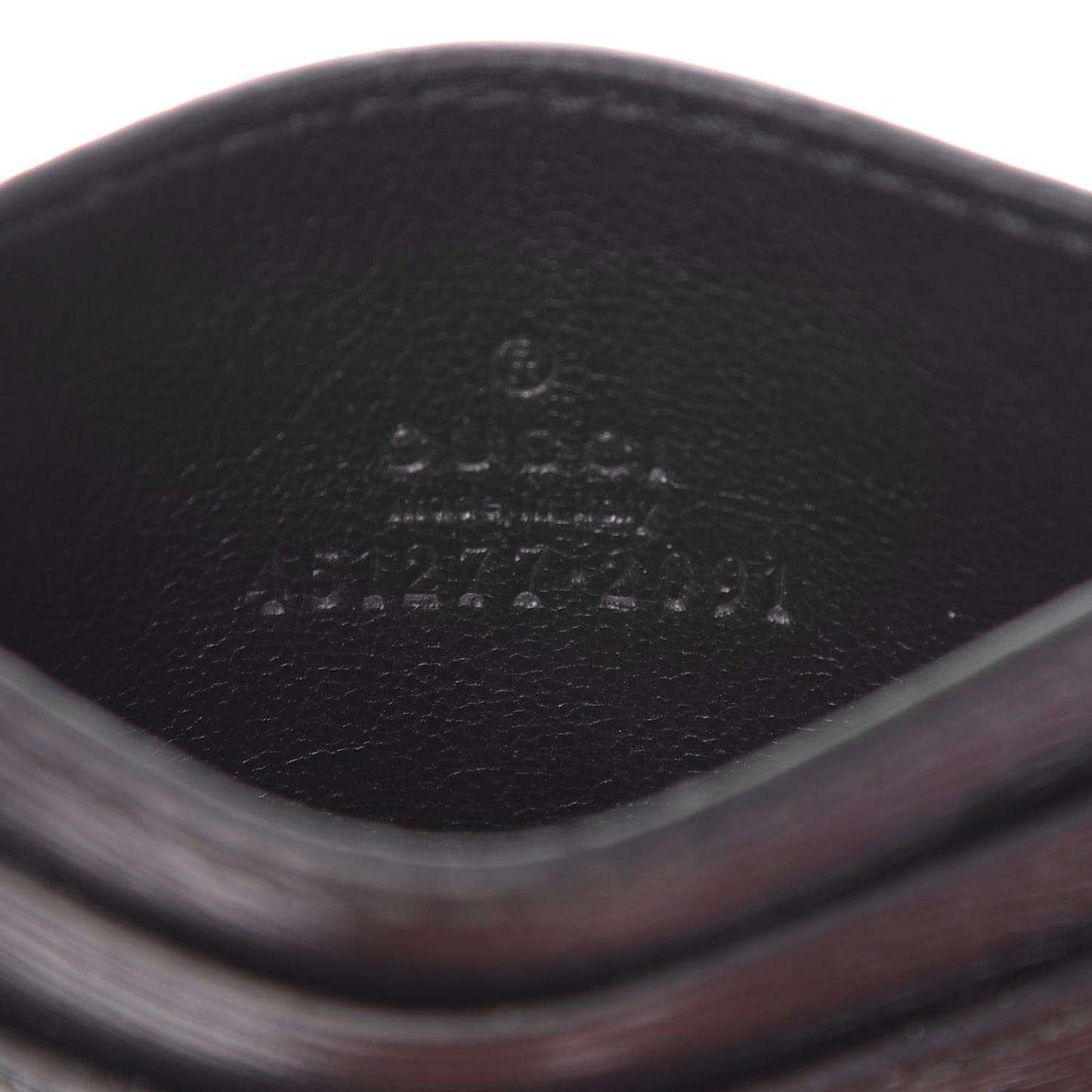 Calfskin Kingsnake Card Holder Black