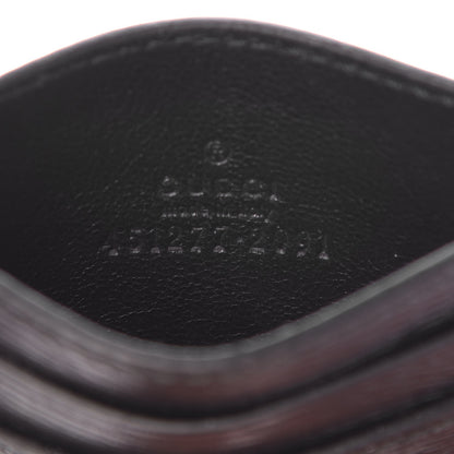 Gucci Calfskin Kingsnake Card Holder Black 6 of 9