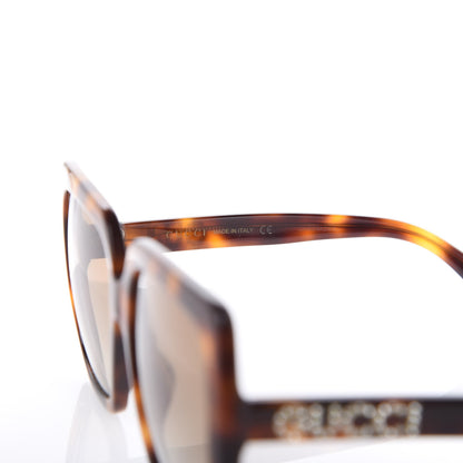 Gucci Crystal Square Frame Sunglasses GG0418S Tortoiseshell 6 of 8