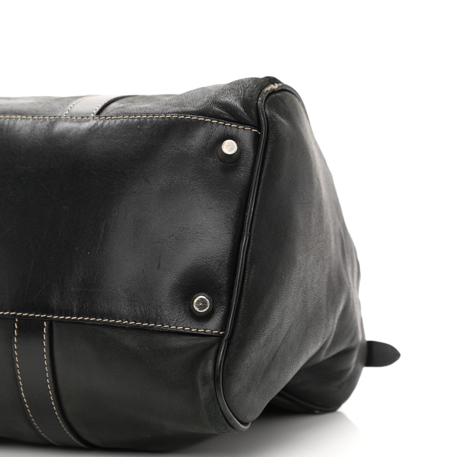 Prada Soft Calfskin Tote Black 9 of 14