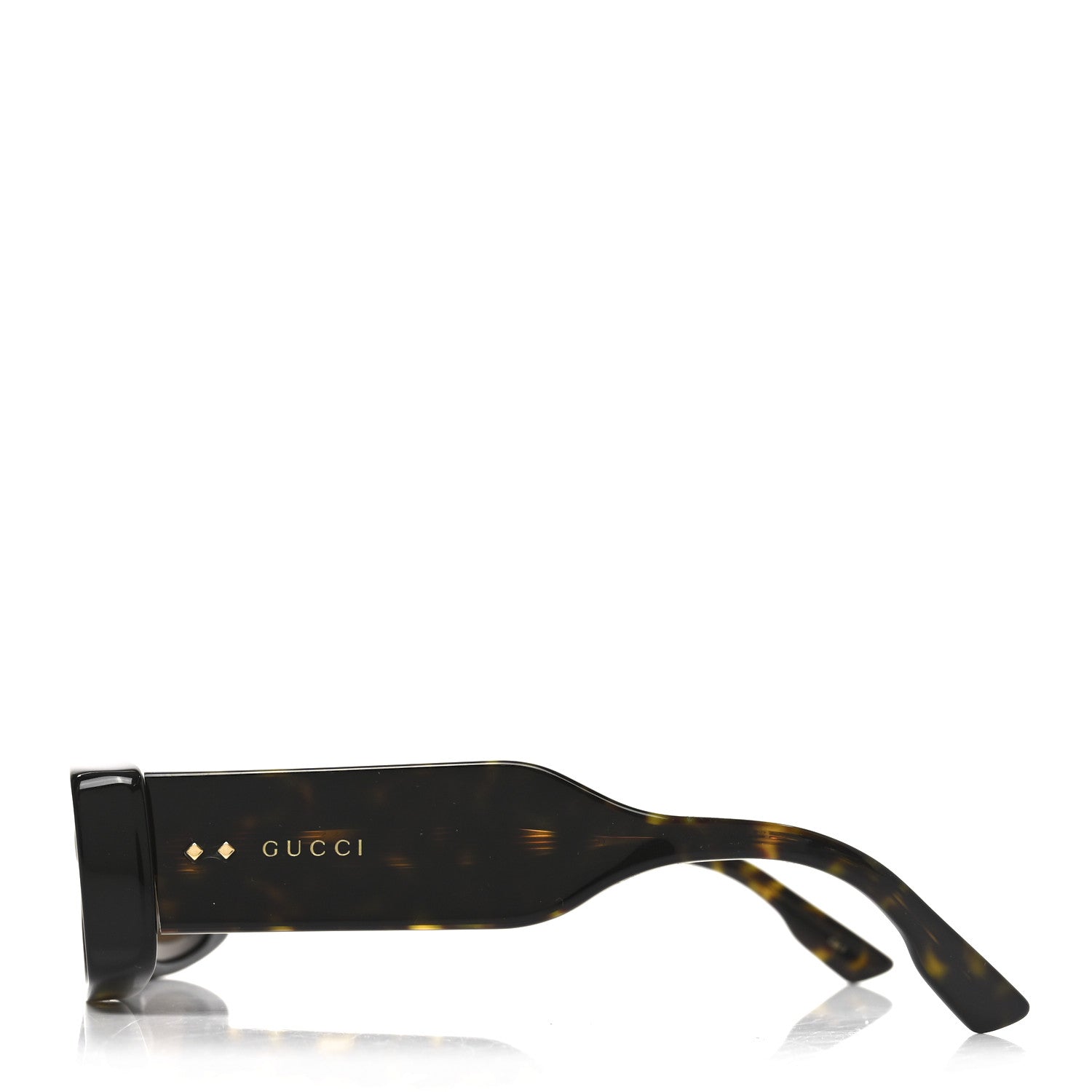 Gucci Acetate Rectangle Frame Sunglasses GG1528S Tortoise 3 of 6