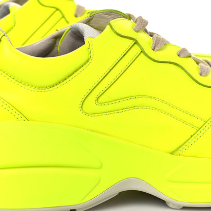 Gucci Calfskin Mens Rhyton Sneakers 10 Fluo Yellow 7 of 8