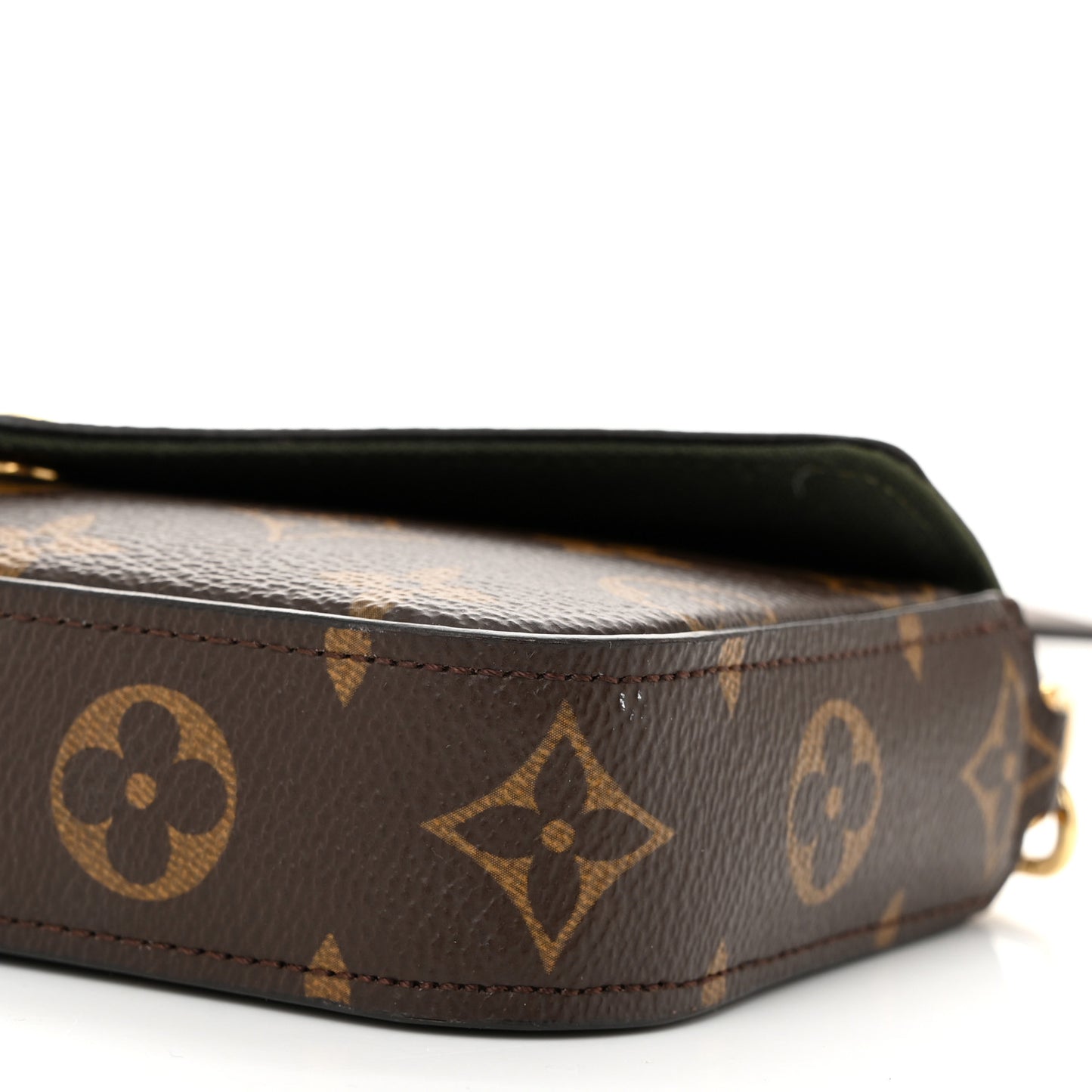 Monogram Felicie Strap & Go Kaki