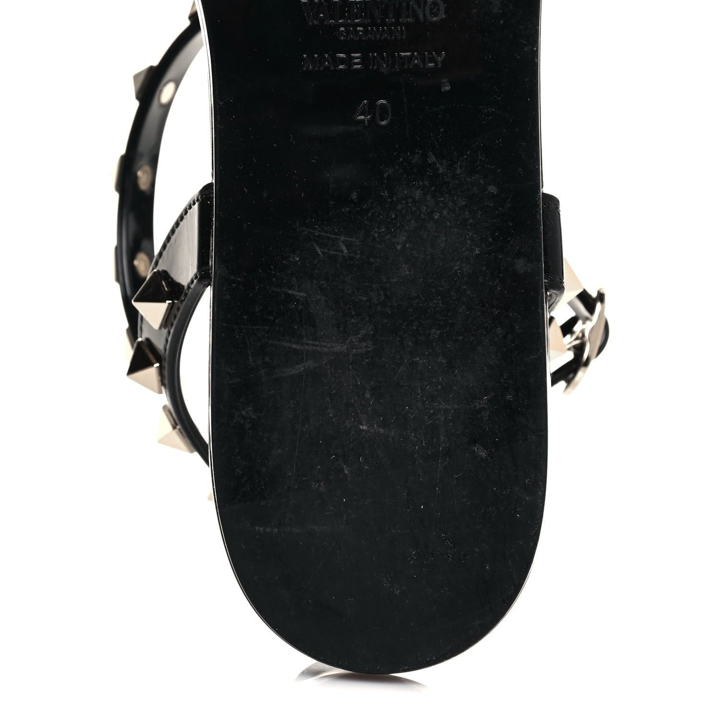 PVC Jelly Rockstud Caged Sandals 40 Black