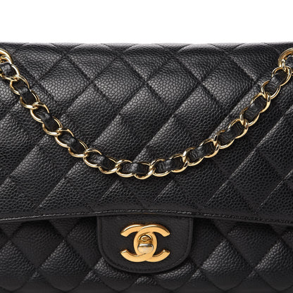 Chanel Caviar Quilted Medium Double Flap Black 10 of 10
