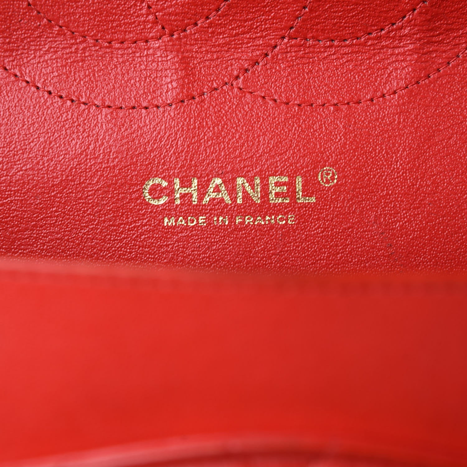 Chanel Lambskin Quilted Jumbo Double Flap Red 9 of 12