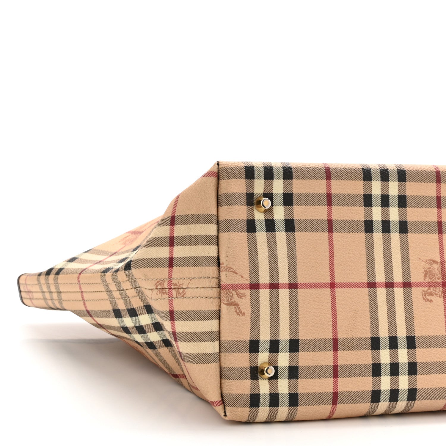 Burberry Haymarket Check Large Nick Tote Chocolate 8 of 14
