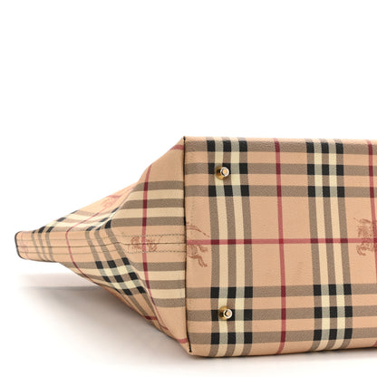 Burberry Haymarket Check Large Nick Tote Chocolate 8 of 14