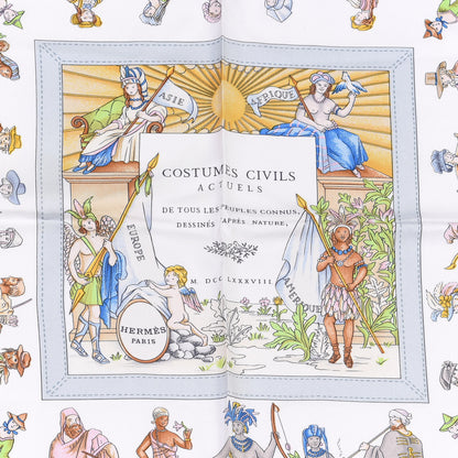 Hermes Silk Costumes Civils Actuels Scarf 90 2 of 4