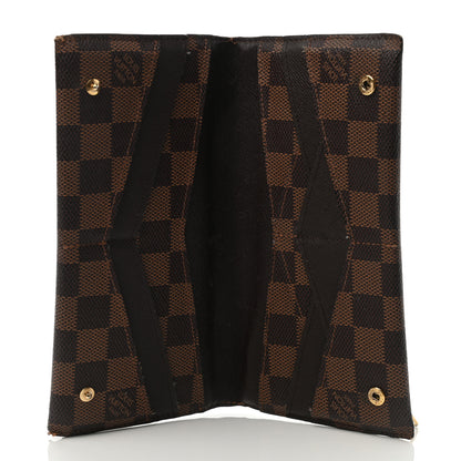 Louis Vuitton Damier Ebene Long Origami Wallet 6 of 10