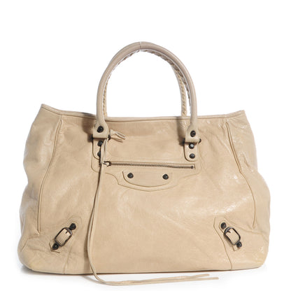 Balenciaga Agneau Large Sunday Tote Sahara 1 of 10