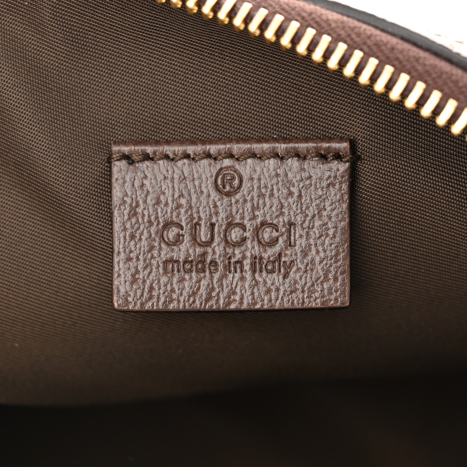 Gucci GG Supreme Monogram Textured Calfskin Web Large Ophidia Cosmetic Case Beige Ebony New Acero 6 of 12
