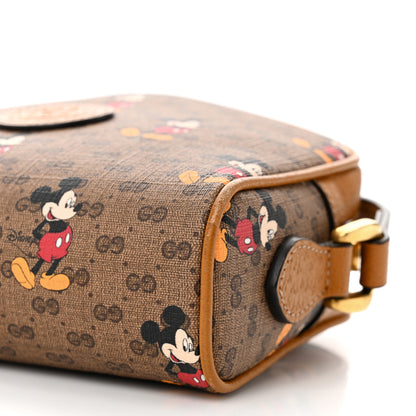 Gucci X DISNEY Mini Vintage GG Supreme Monogram Mickey Mouse Shoulder Bag Beige Vintage Sun Oil 10 of 11