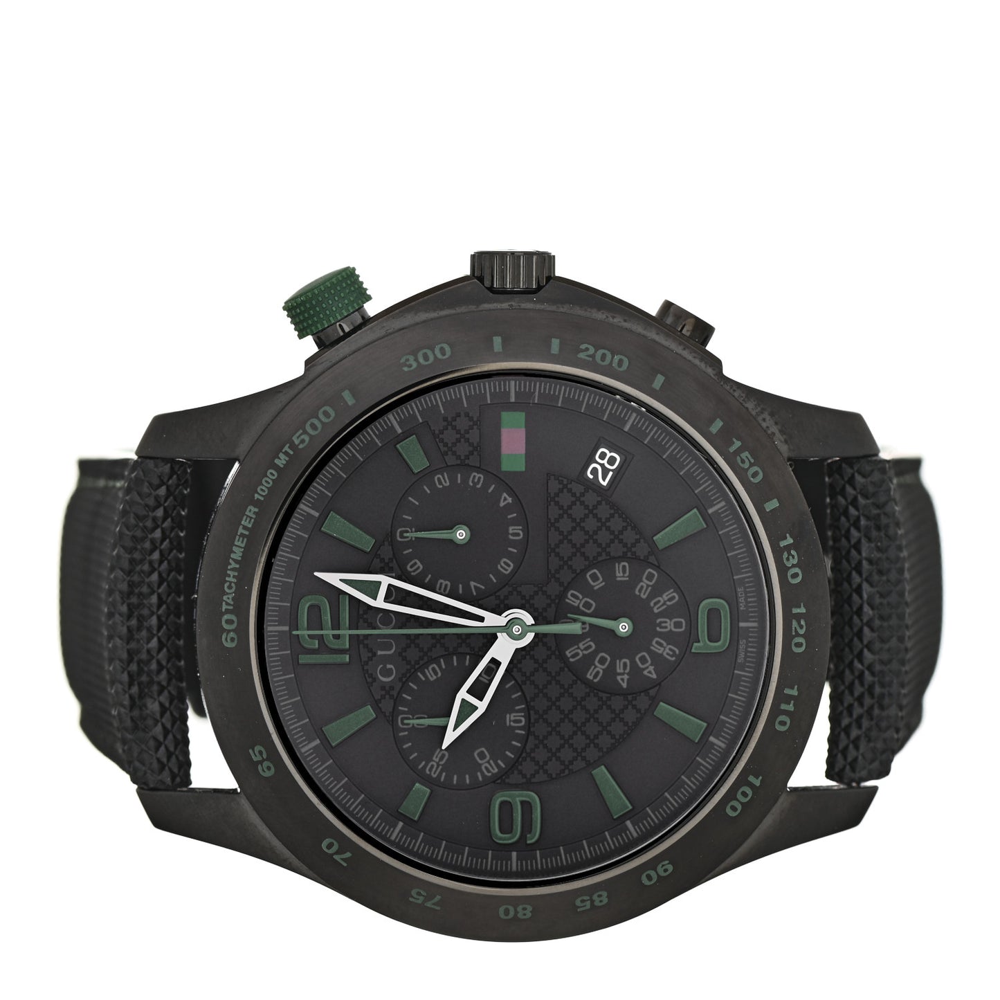PVD Stainless Steel Nylon 45mm G-Timeless Chronograph Quartz Watch Black