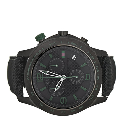 Gucci PVD Stainless Steel Nylon 45mm G-Timeless Chronograph Quartz Watch Black 2 of 5