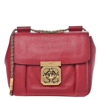 Chloe Goatskin Small Elsie Shoulder Bag Red 1 of 8