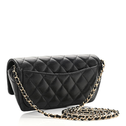 Chanel Caviar Quilted Glasses Case With Chain Black 3 of 12