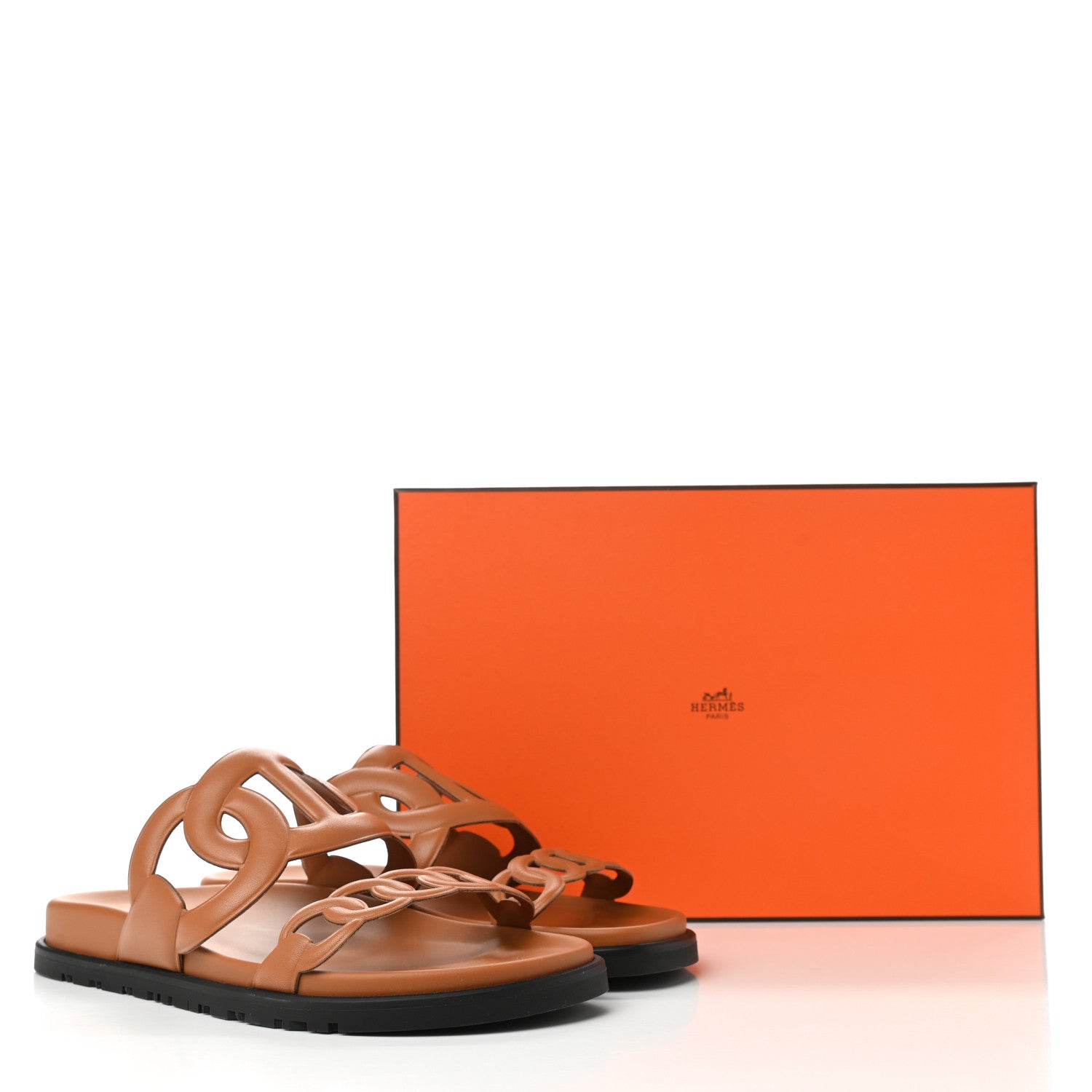 Hermes Nappa Extra Sandals 38 Naturel 9 of 9