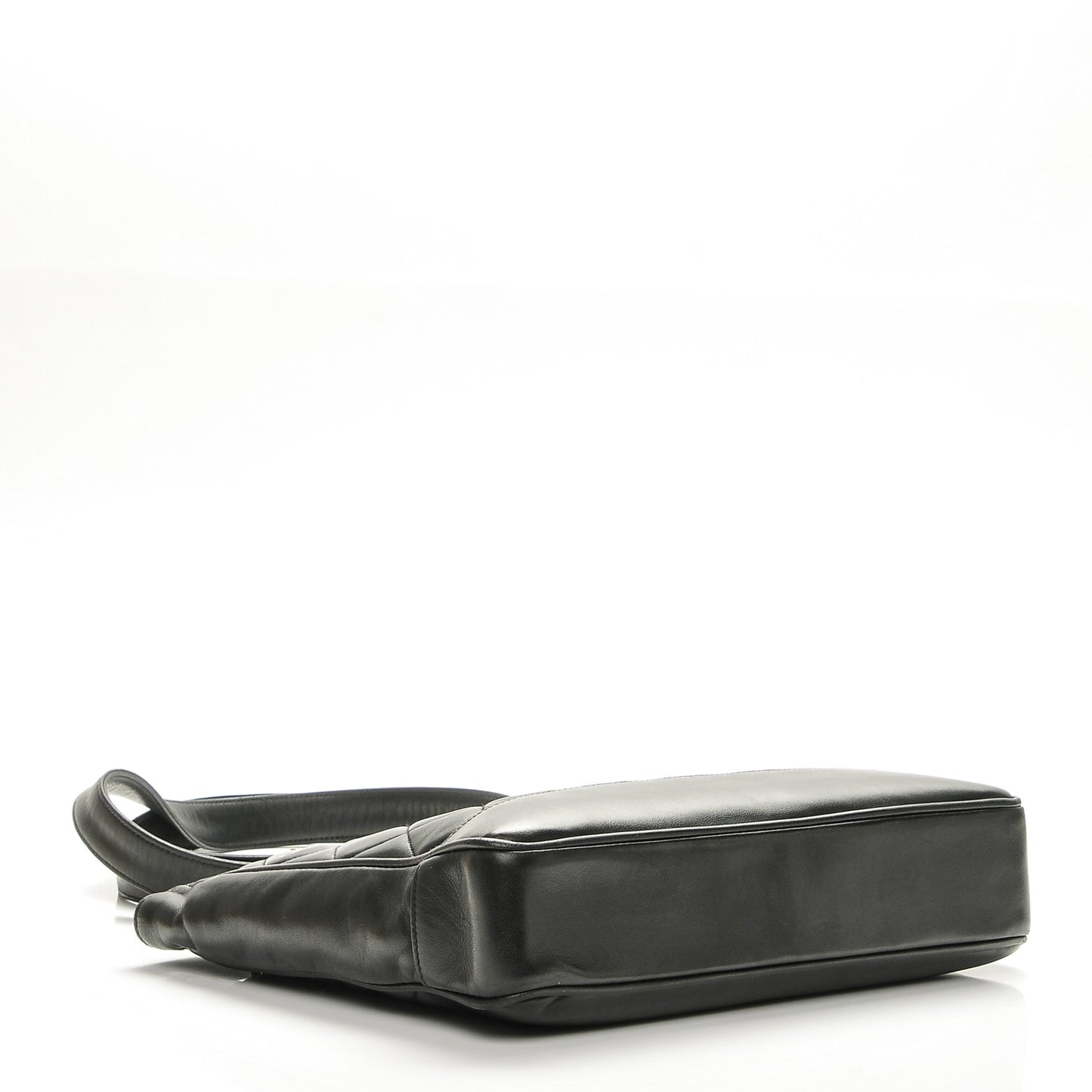 Lambskin Quilted Shoulder Bag Black