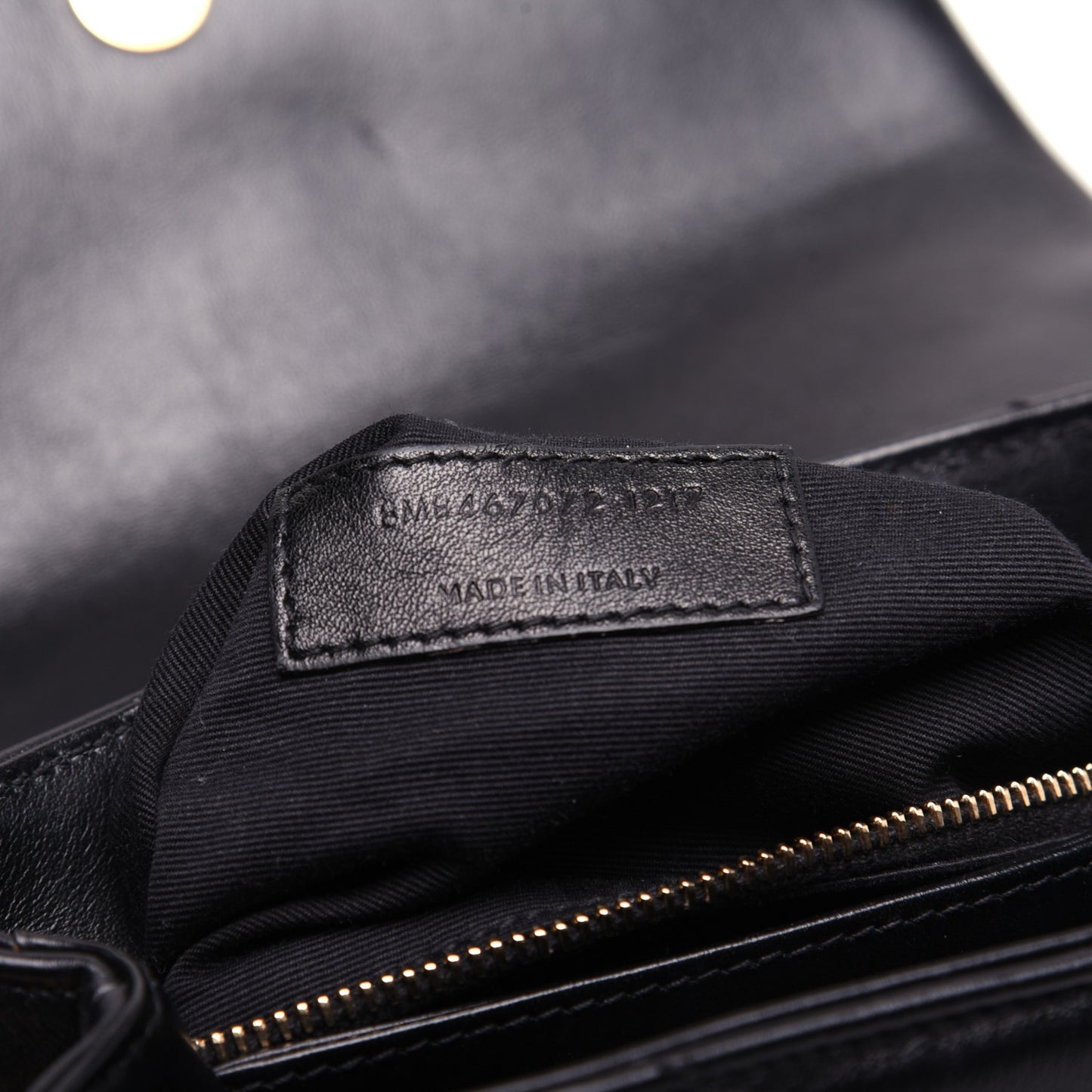 Calfskin Y Quilted Monogram Toy Loulou Crossbody Bag Black