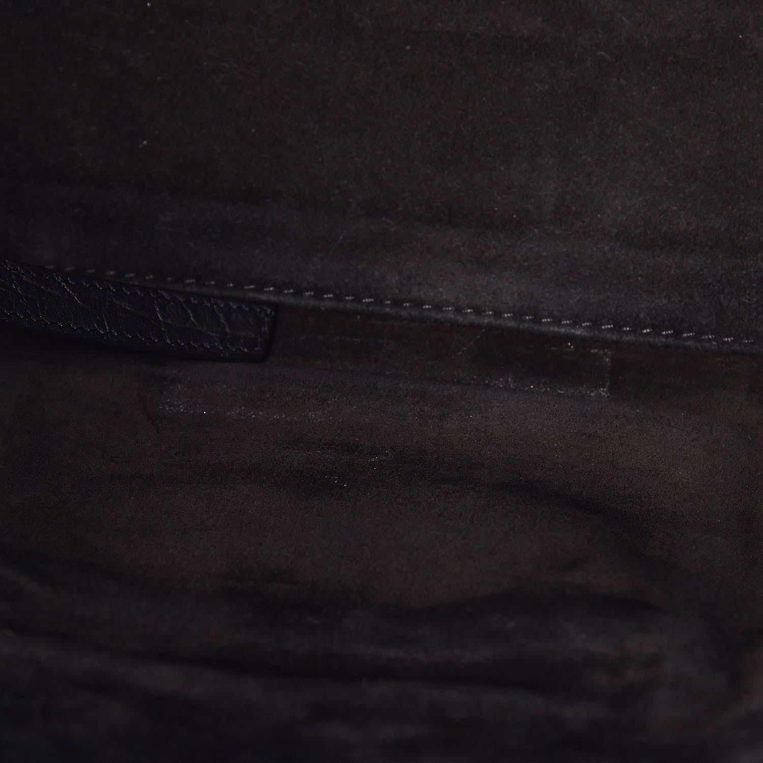 Celine Crocodile Embossed Calfskin Medium Phantom Luggage Black 11 of 18