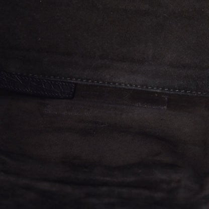 Celine Crocodile Embossed Calfskin Medium Phantom Luggage Black 11 of 18
