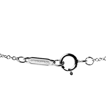 Tiffany Platinum Diamond Mini Heart Pendant Necklace 4 of 5