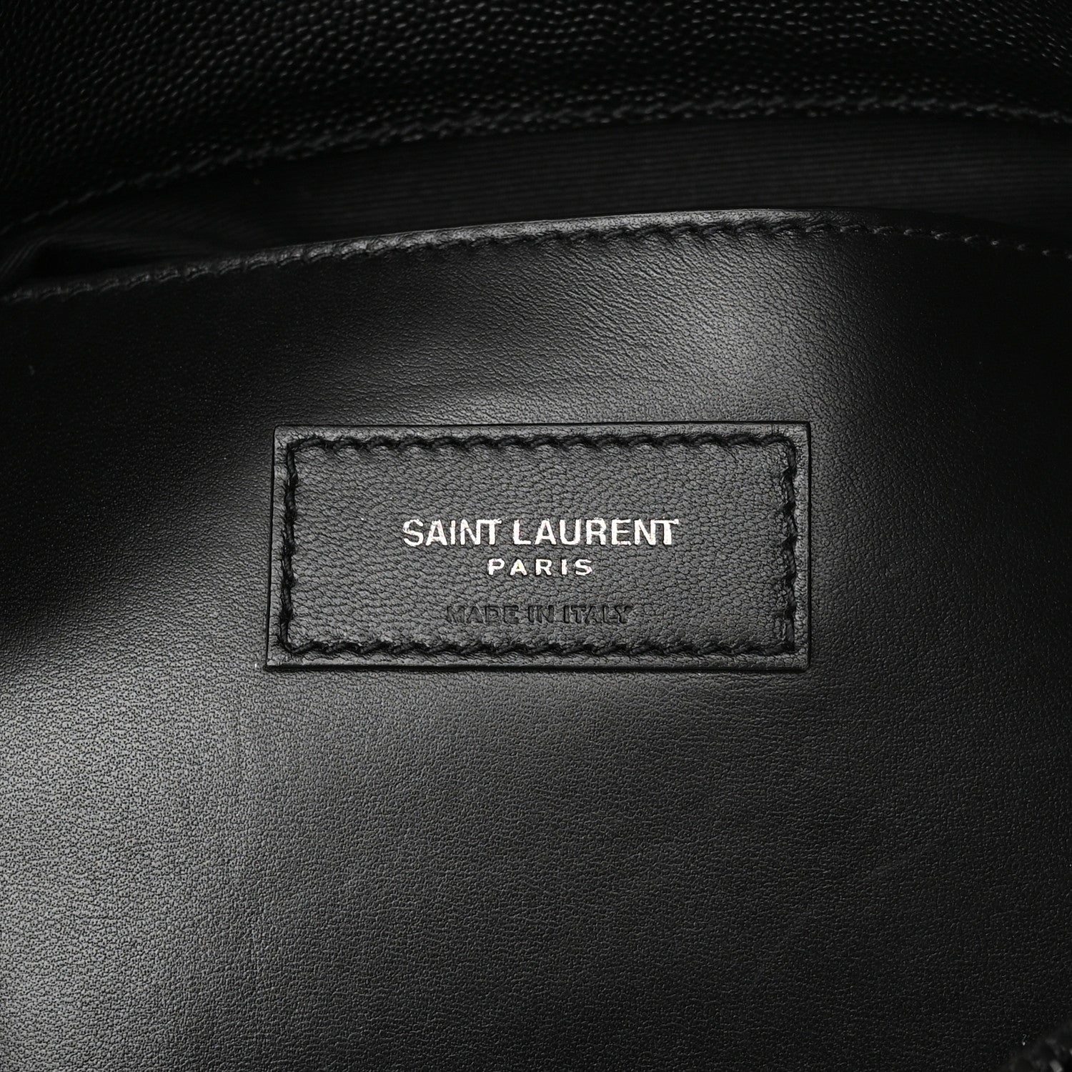 Saint Laurent Grain De Poudre Medium West Hollywood Monogram Fold-Over Black 4 of 12
