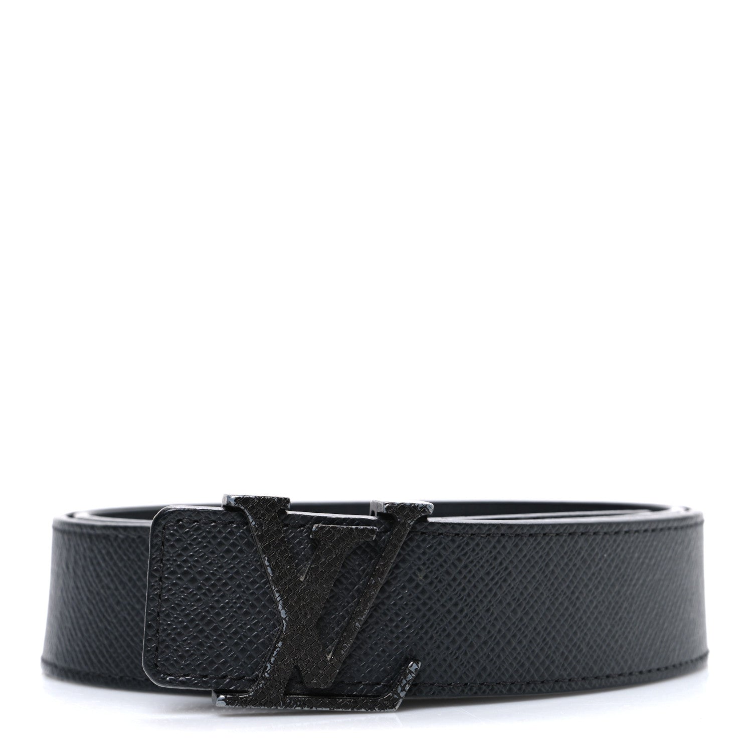 Louis Vuitton Taiga 35mm LV Initiales Belt 85 34 Ardoise 1 of 7