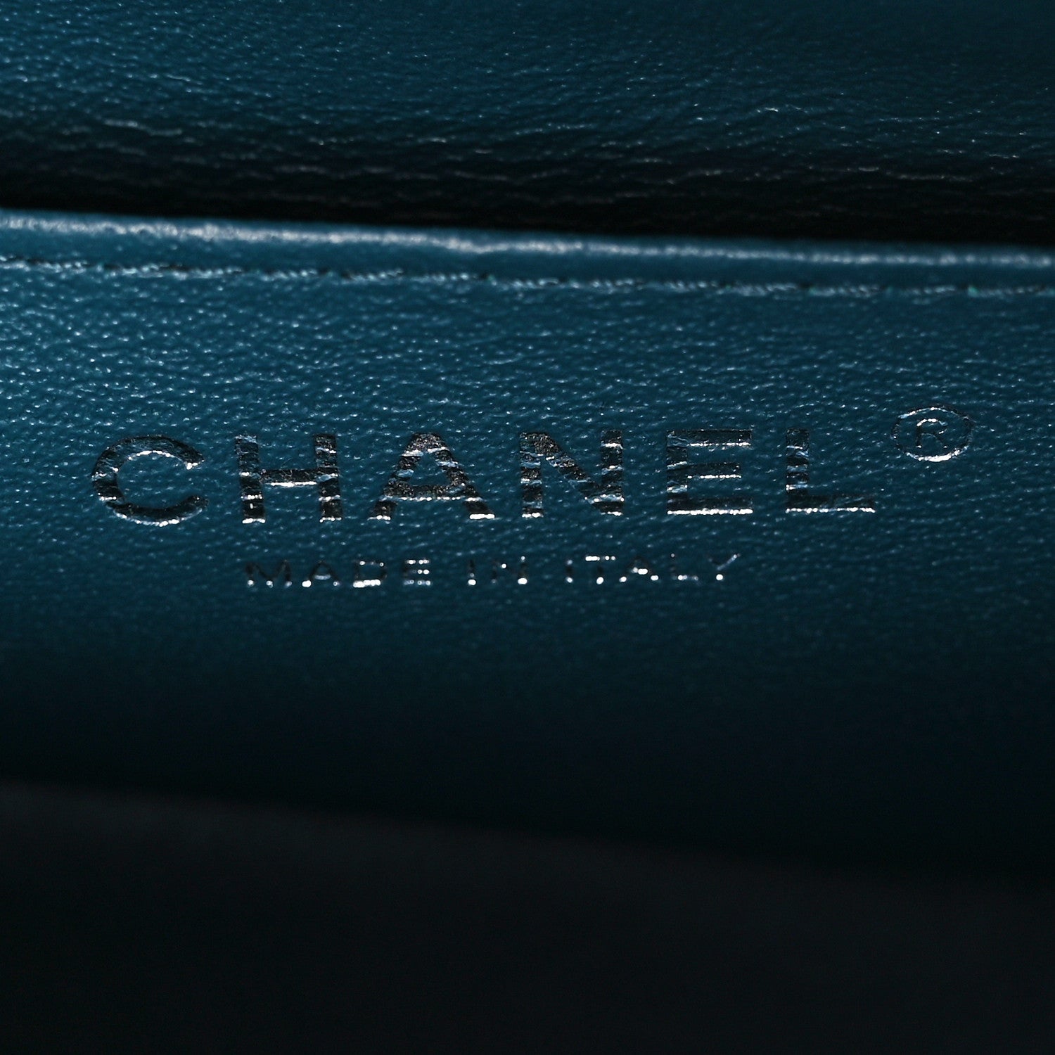 Chanel Lambskin Quilted Mini Rectangular Flap Dark Blue 7 of 12